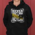 Never Underestimate Woman Courage And A Cane Corso Women Hoodie