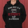 Veteran Veterans Day Veteran Wife Military Women Hoodie