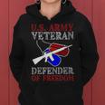Veteran Vets Us Army Veteran Defender Of Freedom Fathers Veterans Day 5 Veterans Women Hoodie