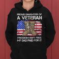 Veteran Vets Us Flag Proud Daughter Of A Veteran Us Military Veteran Day 41 Veterans Women Hoodie