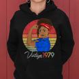 Vintage 1979 Black Girl Afro African American 42Nd Birthday Women Hoodie