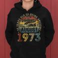Vintage 50Th Birthday Legend Since August 1973 For Women Hoodie