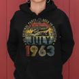 Vintage 60Th Birthday Legend Since July 1963 Gifts For Women Women Hoodie