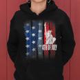 Vintage American Flag Usa Family Matching Us 4Th Of July Women Hoodie