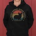 Vintage Best Corgi Mom Ever Funny Mothers Day Gift Women Hoodie