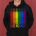 Vintage Doberman Rainbow Flag Be Kind Lgbt Pride Women Hoodie
