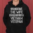 Vintage Vietnam Veteran Wife Spouse Of Vietnam Vet Women Hoodie