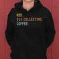 Vintages Toy Collecting And Coffee Distressed Women Hoodie
