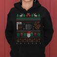 All I Want For Christmas Is Coffee Barista Ugly Sweater Women Hoodie