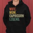 Wife Mom Capricorn Legend Zodiac Astrology Mother Women Hoodie