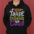 Will Trade Students For Candy Teacher Cute Halloween Costume Women Hoodie