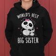 World's Best Big Sister Cute Pandas Panda Siblings Women Hoodie