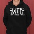Wtf Wine Turkey Family Christmas Thanksgiving Women Hoodie