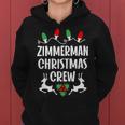 Zimmerman Name Gift Christmas Crew Zimmerman Women Hoodie