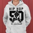50 Years Of Hip Hop Jersey 50Th Anniversary Hip Hop Retro Women Hoodie