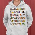 Abcs Learning Kindergarten Teacher Thanksgiving Alphabet Women Hoodie