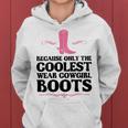 Because Cowgirl Boots Linedance Western Women Hoodie