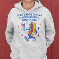 Beer & Hot Dogs & Hamburgers & Fireworks Funny 4Th Of July Women Hoodie