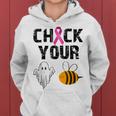Check Your Boo Bees Breast Cancer Halloween Women Hoodie Check Your Boo Bees Breast Cancer Halloween Women Hoodie
