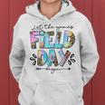 Field Day Let Games Start Begin Leopard Tie Dye Kids Teacher Women Hoodie