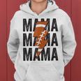 Football Mom Mama Distressed Lightning Bolt Mothers Day Gifts For Mom Funny Gifts Women Hoodie