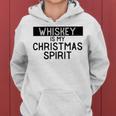 Funny Christmas Spirit Alcohol Drinking Whiskey Saying Gift Women Hoodie