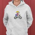 Never Underestimate An Old Lady On A Bicycle Women Hoodie