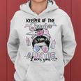 Gender Reveal Keeper Of The Gender Auntie Loves You Women Hoodie