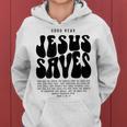 Good News Jesus Saves John 316-17 Christian Word On Back Women Hoodie