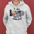 I Am Loved Scripture Quote Inspirational Faith Boho Floral Faith Funny Gifts Women Hoodie