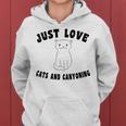 Just Love Cats And Cayoning Women Hoodie