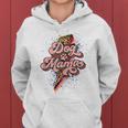 Leopard Dog Paws Lightning Bolt Dog Mama Western Country Mom Gifts For Mom Funny Gifts Women Hoodie