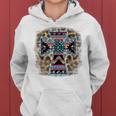 Leopard Turquoise Aztec Faith Cross Cowgirl Boho Rodeo Girl Faith Funny Gifts Women Hoodie