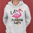 Lets Flocking Party Matching Flamingo Bachelorette Party Women Hoodie