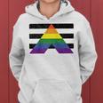 Lgbt Straight Gay Ally Pride Flag For Hetero Men And Women Women Hoodie