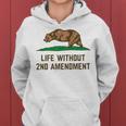 Life Without 2Nd Amendment Missing Bear Arms California Flag Women Hoodie
