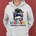 National Hispanic Heritage Month Messy Bun Women Hoodie