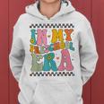 In My Preschool Era Groovy Back To School Preschool Teacher Women Hoodie