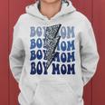 Retro Leopard Boy Mom Lightning Bolt Western Country Mama Gifts For Mom Funny Gifts Women Hoodie