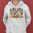 Schools Out Forever Last Day Of School Floral Teacher Women Hoodie