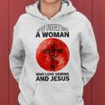 Sewing And Jesus Funny Sewing Quote Women Quilting Lover Women Hoodie