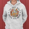 Skeleton Teacher I'll Just Wait Until It's Quiet Halloween Women Hoodie