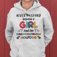 Never Stand Between Girl And Her Czechoslovakian Wolfdog Women Hoodie