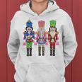 Vintage Pink Nutcracker Squad Ballet Pink Christmas Women Hoodie