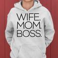 Wife Mom Boss Gifts For Mom Funny Gifts Women Hoodie