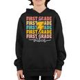1St Grade Vibes Boy Girl Back To School Letter Graphic Youth Hoodie