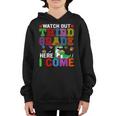 Dinosaur Back To School Watch Out 3Rd Grade Here I Come 3Rd Grade Gifts Youth Hoodie
