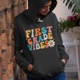 1St Grade Vibes Girl Boho Style Groovy Back To School Boho Gifts Youth Hoodie