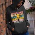 2Nd Grade Vibes Boy Girl Back To School Letter Graphic Youth Hoodie