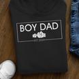 Boy Dad Est 2024 Boy Dad To Be Father's Day 2024 New Dad Youth Hoodie